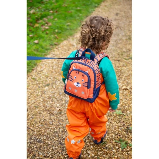 Bag Backpack with reins TODDLER TIGER FRUGI Adventurers sale